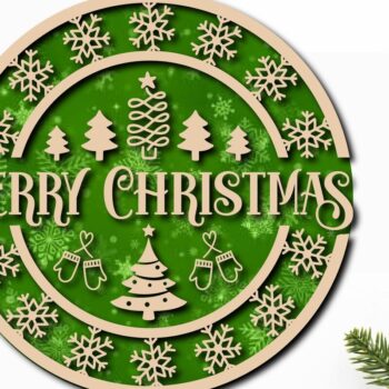 Intra απο ξύλο plywood 3mm-4mm πάχος Christmas Cardinal Bird Sign Cut  Δίασταση 15x15 cm INTRAFABR-40804191 - Image 1