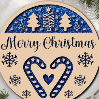 Intra απο ξύλο plywood 3mm-4mm πάχος Christmas Cardinal Bird Sign Cut  Δίασταση 15x15 cm INTRAFABR-40804896 - Image 2