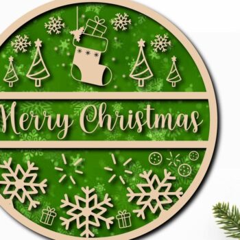 Intra απο ξύλο plywood 3mm-4mm πάχος Christmas Cardinal Bird Sign Cut  Δίασταση 15x15 cm INTRAFABR-40805225 - Image 1