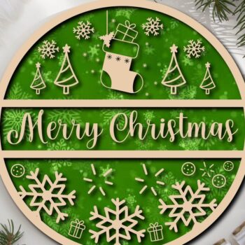 Intra απο ξύλο plywood 3mm-4mm πάχος Christmas Cardinal Bird Sign Cut  Δίασταση 15x15 cm INTRAFABR-40805225 - Image 2