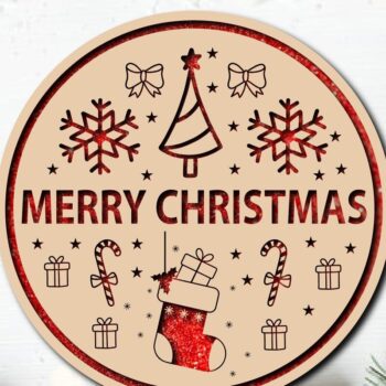 Intra απο ξύλο plywood 3mm-4mm πάχος Christmas Cardinal Bird Sign Cut  Δίασταση 15x15 cm INTRAFABR-40805770 - Image 3