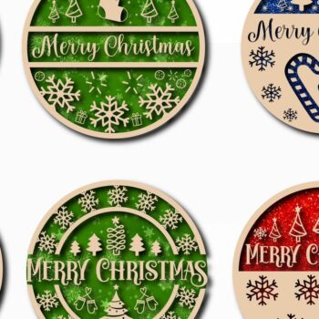 Intra απο ξύλο plywood 3mm-4mm πάχος Christmas Cardinal Bird Sign Cut  Δίασταση 15x15 cm INTRAFABR-40807510 - Image 1