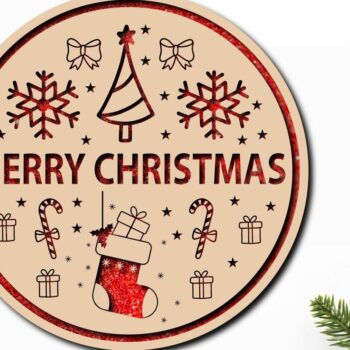 Intra απο ξύλο plywood 3mm-4mm πάχος Christmas Cardinal Bird Sign Cut  Δίασταση 15x15 cm INTRAFABR-40807510 - Image 3