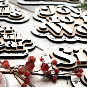 Intra απο ξύλο plywood 3mm-4mm πάχος  Christmas Carol Δίασταση 15x15 cm INTRAFABR-71625972 - Image 5