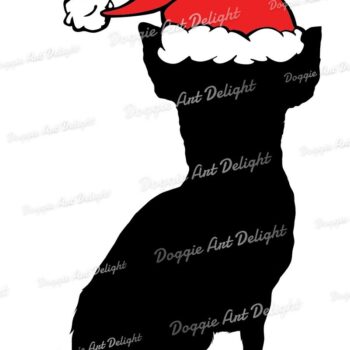Intra απο ξύλο plywood 3mm-4mm πάχος Χριστούγεννα Chihuahua Dog Clipart Δίασταση 15x15 cm INTRAFABR-83107684 - Image 2
