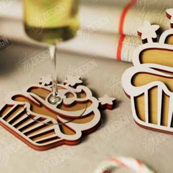 Intra απο ξύλο plywood 3mm-4mm πάχος Χριστουγεννιάτικο σουβέρ| Κύπελλο σουβέρ |Διακοπές Δίασταση 15x15 cm INTRAFABR-107886273 - Image 1