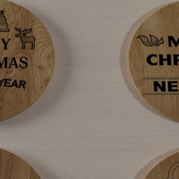 Intra απο ξύλο plywood 3mm-4mm πάχος Χριστουγεννιάτικο σουβέρ / Χριστουγεννιάτικες προσφορές 295 Δίασταση 30x20 cm INTRAFABR-56476484 - Image 2