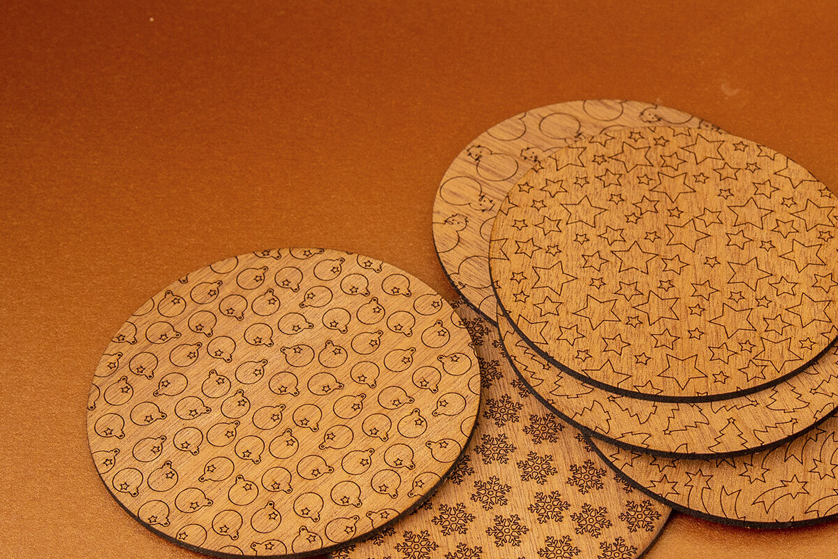 Intra απο ξύλο plywood 3mm-4mm πάχος Χριστουγεννιάτικα σουβέρ Circle File 4 Δίασταση 30x20 cm INTRAFABR-82475447 - Image 4