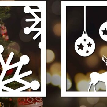 Intra απο ξύλο plywood 3mm-4mm πάχος Χριστουγεννιάτικο Σουβέρ Διακοσμητικό Δίασταση 25x25 cm INTRAFABR-48824517 - Image 2