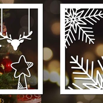 Intra απο ξύλο plywood 3mm-4mm πάχος Χριστουγεννιάτικο Σουβέρ Διακοσμητικό Δίασταση 25x25 cm INTRAFABR-48824517 - Image 4