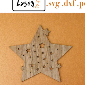 Intra απο ξύλο plywood 3mm-4mm πάχος Christmas Coasters File 4 ter. Δίασταση 15x15 cm INTRAFABR-111743114 - Image 1