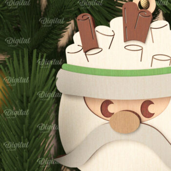 Intra απο ξύλο plywood 3mm-4mm πάχος Χριστουγεννιάτικο λέιζερ με χαρακτήρες κακάο Δίασταση 8x8 cm INTRAFABR-105753293 - Image 11