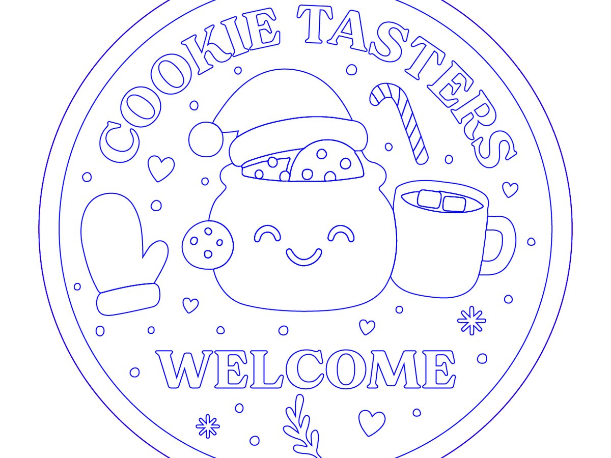 Intra απο ξύλο plywood 3mm-4mm πάχος Σήμα καλωσορίσματος για τους γευσιγνώστες των Χριστουγέννων Δίασταση 12x12 cm INTRAFABR-122360299