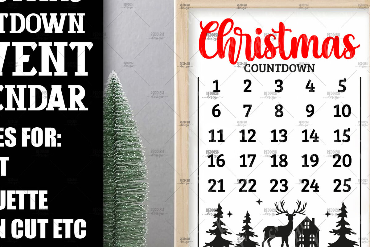 Intra απο ξύλο plywood 3mm-4mm πάχος Αντίστροφη μέτρηση Χριστουγέννων, Ημερολόγιο Advent Δίασταση 5x5 cm INTRAFABR-108805883