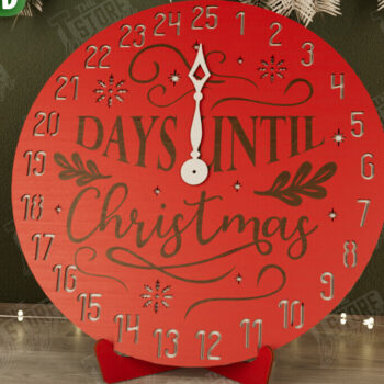 Intra απο ξύλο plywood 3mm-4mm πάχος αντίστροφης μέτρησης Χριστουγέννων|Ημερολόγιο Χριστουγέννων Δίασταση 15x15 cm INTRAFABR-106126272 - Image 9