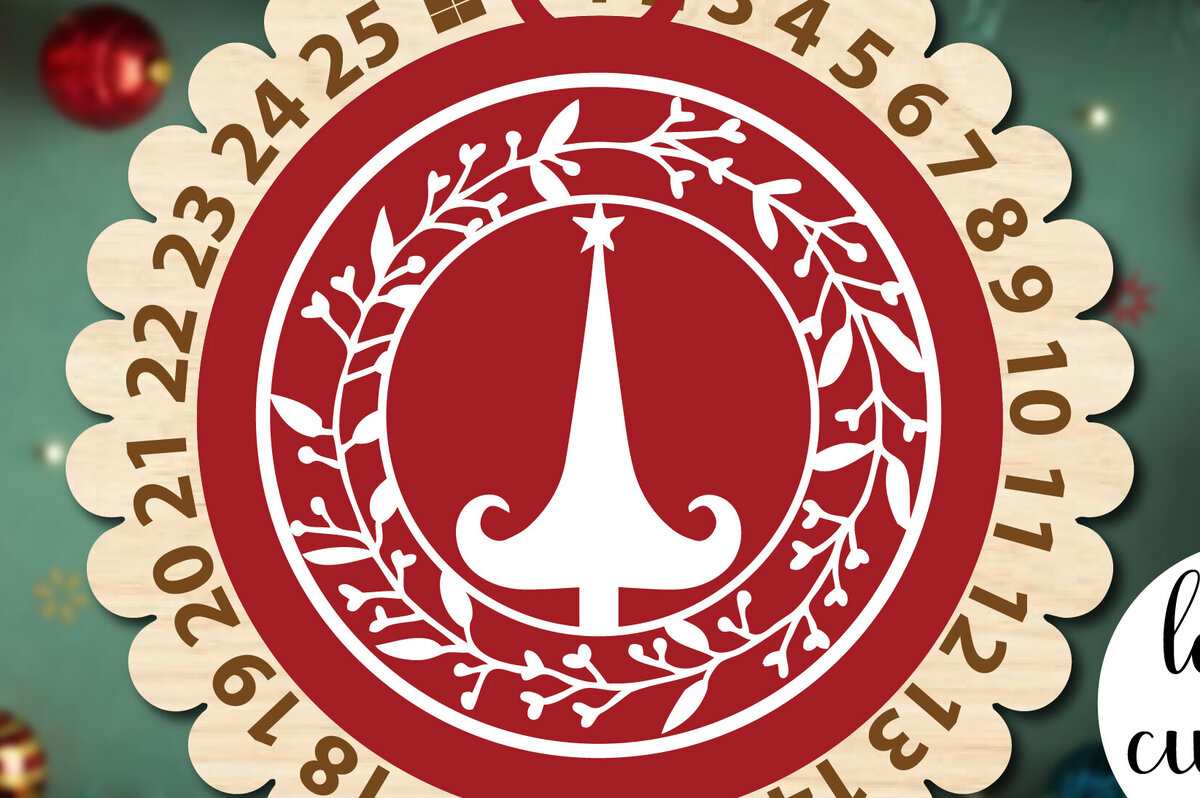 Intra απο ξύλο plywood 3mm-4mm πάχος χριστουγεννιάτικων πινακίδων αντίστροφης μέτρησης Δίασταση 15x15 cm INTRAFABR-84933218