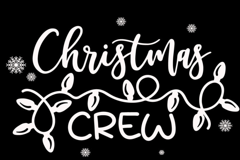 Intra απο ξύλο plywood 3mm-4mm πάχος Christmas Crew Δίασταση 15x15 cm INTRAFABR-20758977