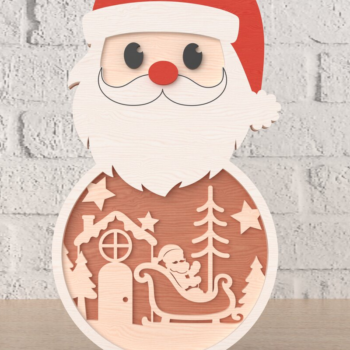 Intra απο ξύλο plywood 3mm-4mm πάχος Χριστουγεννιάτικο Διακόσμηση  Κοπή Δίασταση 30x20 cm INTRAFABR-107819072 - Image 2