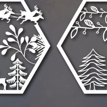 Intra απο ξύλο plywood 3mm-4mm πάχος Χριστουγεννιάτικο ντεκόρ Cut  Δίασταση 25x25 cm INTRAFABR-49957999 - Image 1