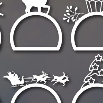 Intra απο ξύλο plywood 3mm-4mm πάχος Χριστουγεννιάτικο ντεκόρ Cut  Δίασταση 25x25 cm INTRAFABR-49966674 - Image 9