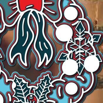 Intra απο ξύλο plywood 3mm-4mm πάχος Χριστουγεννιάτικο ντεκόρ Mini Crafts -1 Δίασταση 15x15 cm INTRAFABR-36890526 - Image 5