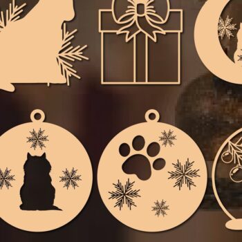 Intra απο ξύλο plywood 3mm-4mm πάχος Χριστουγεννιάτικο ντεκόρ Mini Crafts -1 Δίασταση 15x15 cm INTRAFABR-36890526 - Image 7