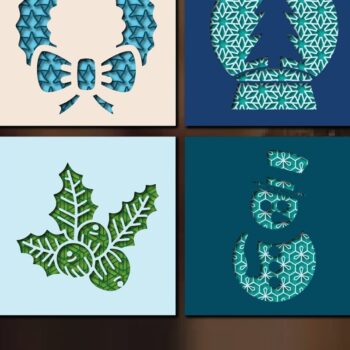 Intra απο ξύλο plywood 3mm-4mm πάχος Χριστουγεννιάτικο ντεκόρ Mini Crafts -1 Δίασταση 15x15 cm INTRAFABR-36890526 - Image 8