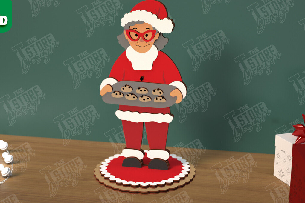 Intra απο ξύλο plywood 3mm-4mm πάχος Χριστουγεννιάτικα στολίδια | Επιτραπέζιο ειδώλιο Δίασταση 8x8 cm INTRAFABR-106886326