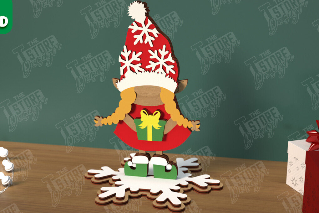 Intra απο ξύλο plywood 3mm-4mm πάχος Χριστουγεννιάτικα στολίδια | Επιτραπέζιο ειδώλιο Δίασταση 8x8 cm INTRAFABR-106886352