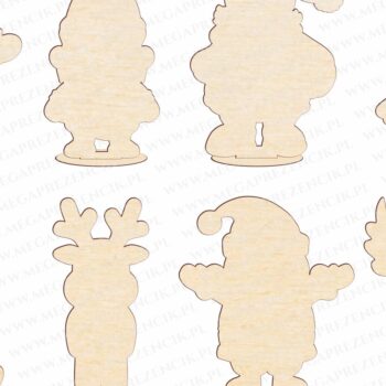 Intra απο ξύλο plywood 3mm-4mm πάχος Χριστουγεννιάτικα στολίδια για ζωγραφική  Δίασταση 4x4 cm INTRAFABR-110272115 - Image 2