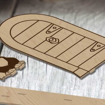 Intra απο ξύλο plywood 3mm-4mm πάχος Χριστουγεννιάτικο Διακοσμητικό Πορτών, Στολίδι Δίασταση 2x2 cm INTRAFABR-85928009 - Image 5