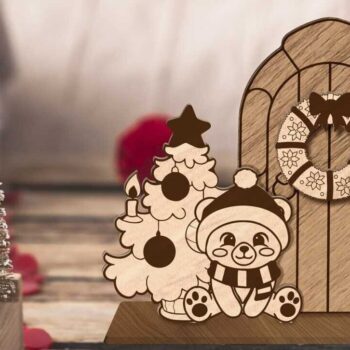 Intra απο ξύλο plywood 3mm-4mm πάχος Χριστουγεννιάτικο Διακοσμητικό Πορτών, Στολίδι Δίασταση 2x2 cm INTRAFABR-85928009 - Image 9