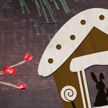 Intra απο ξύλο plywood 3mm-4mm πάχος Χριστουγεννιάτικο Διακοσμητικό Σπίτι, χειροτεχνίας Δίασταση 4x4 cm INTRAFABR-84845598 - Image 2