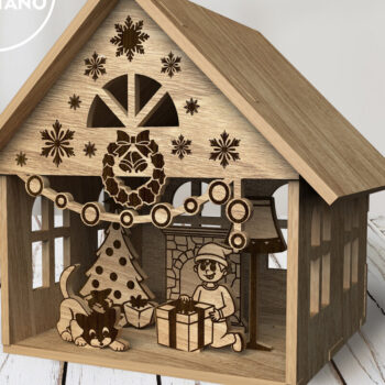 Intra απο ξύλο plywood 3mm-4mm πάχος ΧΡΙΣΤΟΥΓΕΝΝΙΑΤΙΚΟ ΔΙΑΚΟΣΜΗΤΙΚΟ ΣΠΙΤΙ, Διακόσμηση σπιτιού Δίασταση 3x3 cm INTRAFABR-84944419 - Image 5