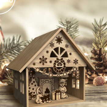 Intra απο ξύλο plywood 3mm-4mm πάχος ΧΡΙΣΤΟΥΓΕΝΝΙΑΤΙΚΟ ΔΙΑΚΟΣΜΗΤΙΚΟ ΣΠΙΤΙ, Διακόσμηση σπιτιού Δίασταση 3x3 cm INTRAFABR-84944419 - Image 7