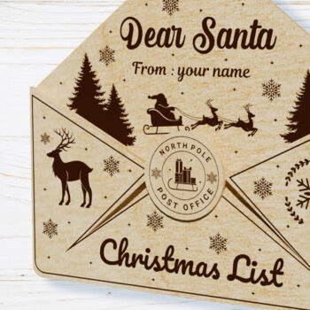 Intra απο ξύλο plywood 3mm-4mm πάχος Χριστουγεννιάτικο διακοσμητικό γράμμα πρότυπο Δίασταση 2x3 cm INTRAFABR-108551634 - Image 1