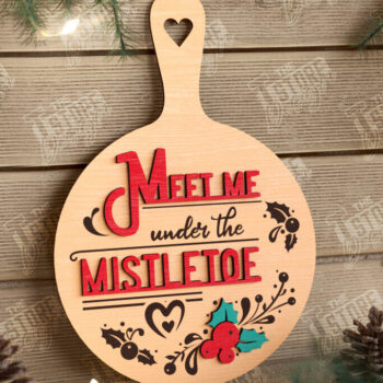 Intra απο ξύλο plywood 3mm-4mm πάχος Χριστουγεννιάτικο Διακοσμητικό Μίνι Κοπτικό Πίνακας Δίασταση 40x40 cm INTRAFABR-108900478 - Image 1