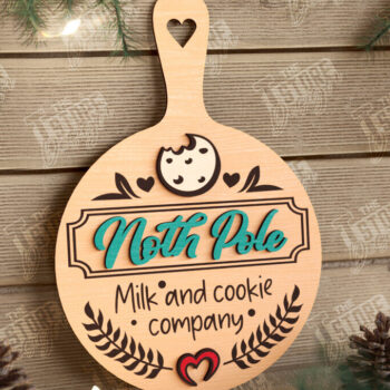 Intra απο ξύλο plywood 3mm-4mm πάχος Χριστουγεννιάτικο Διακοσμητικό Μίνι Κοπτικό Πίνακας Δίασταση 40x40 cm INTRAFABR-108900481 - Image 1