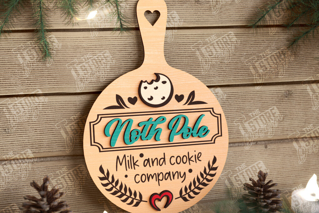 Intra απο ξύλο plywood 3mm-4mm πάχος Χριστουγεννιάτικο Διακοσμητικό Μίνι Κοπτικό Πίνακας Δίασταση 40x40 cm INTRAFABR-108900481