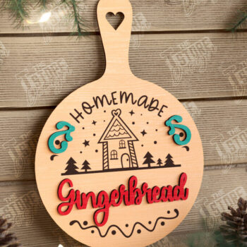 Intra απο ξύλο plywood 3mm-4mm πάχος Χριστουγεννιάτικο Διακοσμητικό Μίνι Κοπτικό Πίνακας Δίασταση 40x40 cm INTRAFABR-108900485 - Image 1