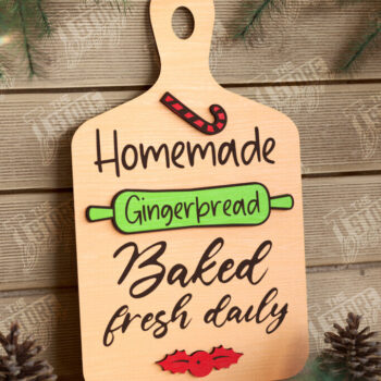 Intra απο ξύλο plywood 3mm-4mm πάχος Χριστουγεννιάτικο Διακοσμητικό Μίνι Κοπτικό Πίνακας Δίασταση 40x40 cm INTRAFABR-108900547 - Image 1