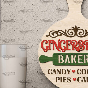 Intra απο ξύλο plywood 3mm-4mm πάχος Χριστουγεννιάτικο Διακοσμητικό Μίνι Κοπτικό Πίνακας Δίασταση 40x40 cm INTRAFABR-105512153 - Image 1