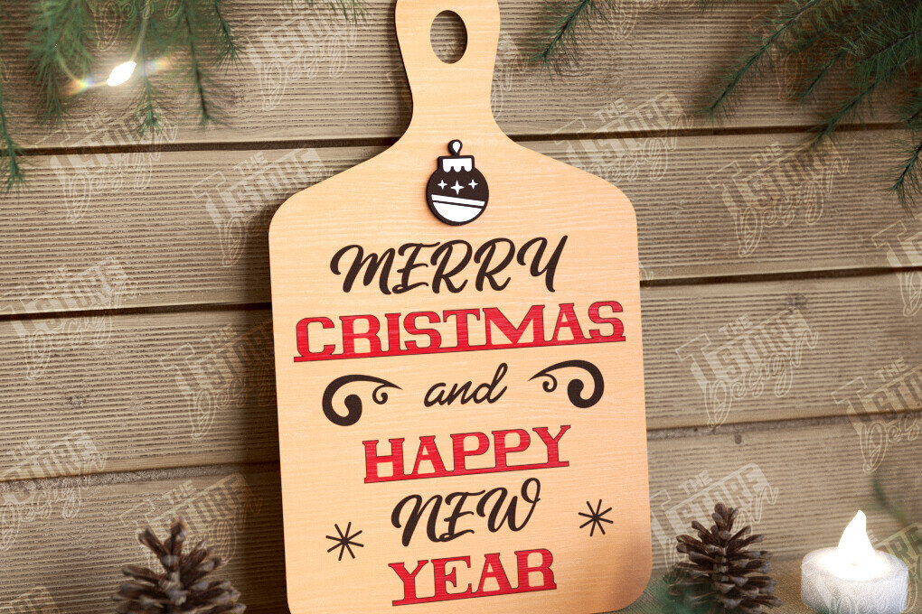 Intra απο ξύλο plywood 3mm-4mm πάχος Χριστουγεννιάτικο Διακοσμητικό Μίνι Κοπτικό Πίνακας Δίασταση 40x40 cm INTRAFABR-108900559