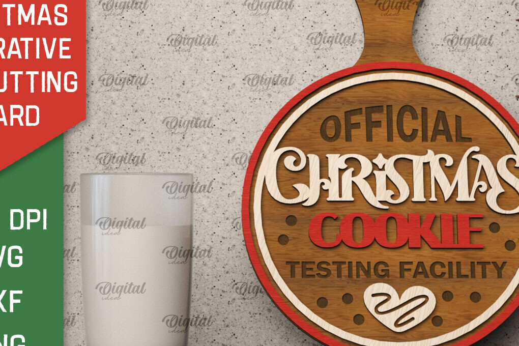 Intra απο ξύλο plywood 3mm-4mm πάχος Χριστουγεννιάτικο Διακοσμητικό Μίνι Κοπτικό Πίνακας Δίασταση 40x40 cm INTRAFABR-105512293