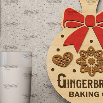 Intra απο ξύλο plywood 3mm-4mm πάχος Χριστουγεννιάτικο Διακοσμητικό Μίνι Κοπτικό Πίνακας Δίασταση 40x40 cm INTRAFABR-105571827 - Image 1