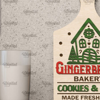 Intra απο ξύλο plywood 3mm-4mm πάχος Χριστουγεννιάτικο Διακοσμητικό Μίνι Κοπτικό Πίνακας Δίασταση 40x40 cm INTRAFABR-105571861 - Image 1