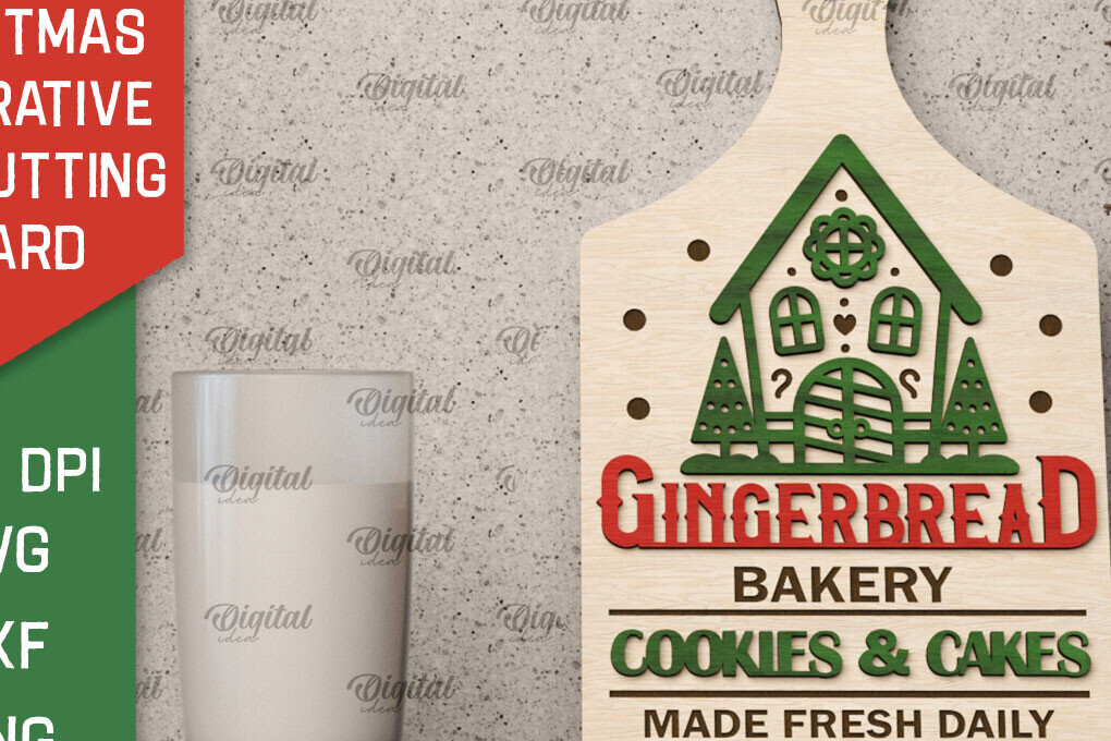 Intra απο ξύλο plywood 3mm-4mm πάχος Χριστουγεννιάτικο Διακοσμητικό Μίνι Κοπτικό Πίνακας Δίασταση 40x40 cm INTRAFABR-105571861