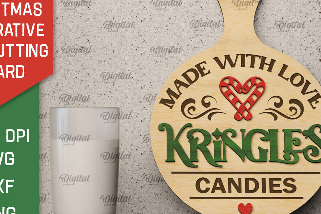 Intra απο ξύλο plywood 3mm-4mm πάχος Χριστουγεννιάτικο Διακοσμητικό Μίνι Κοπτικό Πίνακας Δίασταση 40x40 cm INTRAFABR-105571901