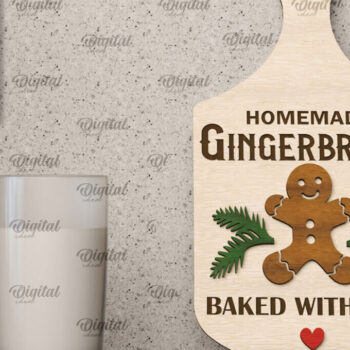 Intra απο ξύλο plywood 3mm-4mm πάχος Χριστουγεννιάτικο Διακοσμητικό Μίνι Κοπτικό Πίνακας Δίασταση 40x40 cm INTRAFABR-105571940 - Image 1