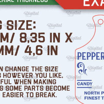 Intra απο ξύλο plywood 3mm-4mm πάχος Χριστουγεννιάτικο Διακοσμητικό Μίνι Κοπτικό Πίνακας Δίασταση 40x40 cm INTRAFABR-105512002 - Image 2